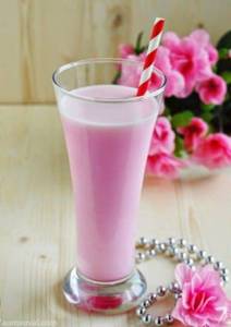 Milk Chilled rooh afza glass
