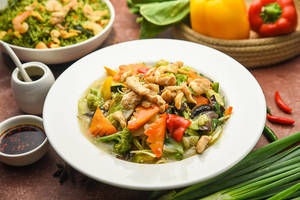 Pan Fried Noodles (Chicken) [Serves 2]