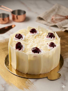 White Forest Cake 500 G [Eggless]