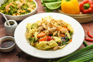Cantonese Noodles Chicken (gravy)