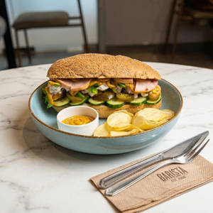 Freshly Made Three Chicken Sandwich