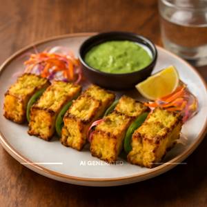 Jain Achari Paneer Tikka (6 Pieces)