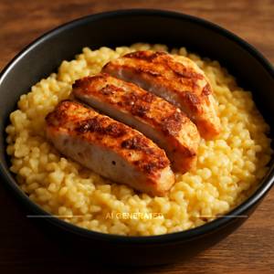 Chicken n cheese rice bowl