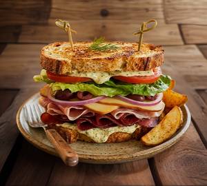 Cheesy Peri Peri Chicken Sandwich