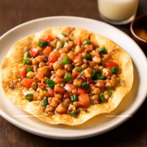 Special Butter Chaat Masala Papad