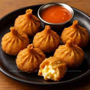 Cheese Corn Kurkure Momos (6 Pcs)