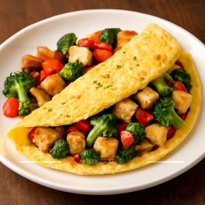 Omelette With Tofu And Veggies