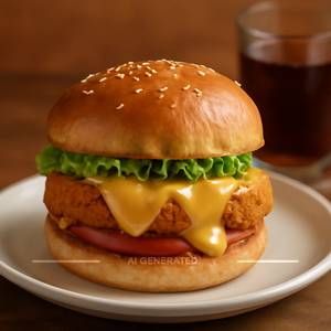 Chicken Cheese Burst Burger