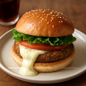 Veg Cheese Burst Burger