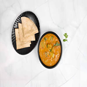 Dudhi Chana Sabji With Phulka Roti