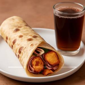 Paneer Tikka Roll  +  Cold Drink
