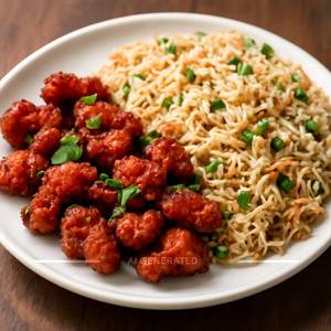 Chicken 65 with Chicken Fried Rice 