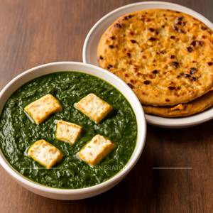 Palak Paneer+ 2 Missi Roti
