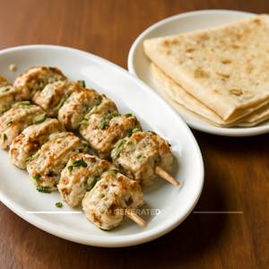 Malai Chaap Dry With 2 Rumali Roti