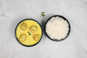 Kadi Pakoda With Rice