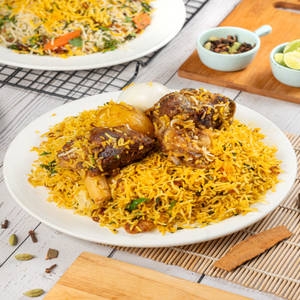 Mutton Special Hyderabadi Biryani [2 Pieces of Mutton]