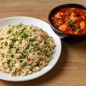 Chichken Chilli With Chicken Fried Rice