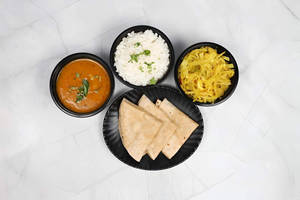 Patta Kobi Sabji With Phulka Roti & Dal Rice