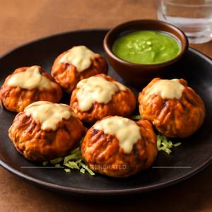 Veg Cheese Tandoori Momos (6 Pcs)