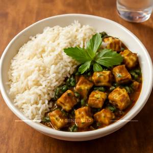 Basil Coconut Tofu Rice Bowl