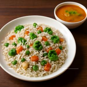 Veg Pulav With Curry