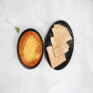 Sev Tomato Sabji With Phulka Roti