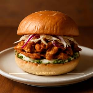 Shawarma chicken burger