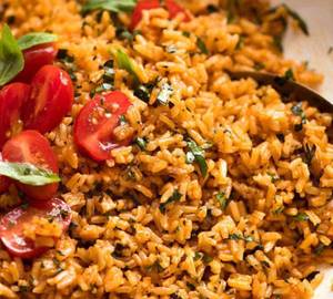 Tomoto Rice With Salt Chilly
