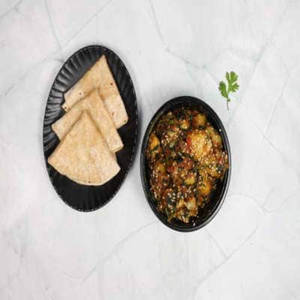 Aloo Methi Sabji With Phulka Roti