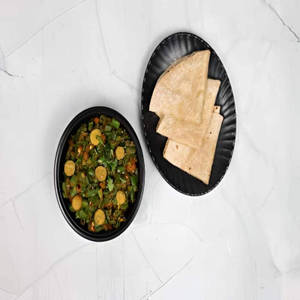 Fansi Dhokdi Sabji With Phulka Roti