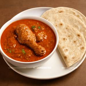 Chicken Masala With 3 Rumali Roti
