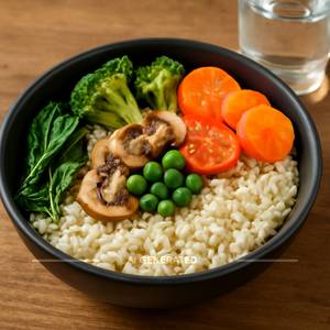 English Veggie Rice Bowl