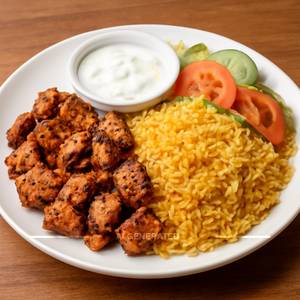 Chicken and rice platter