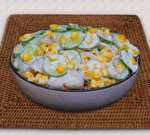 Cucumber Corn Salad : Clean eating Cucorn Cooler