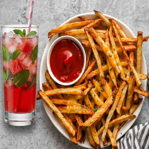 Cheese Fries, Watermelon Mojito