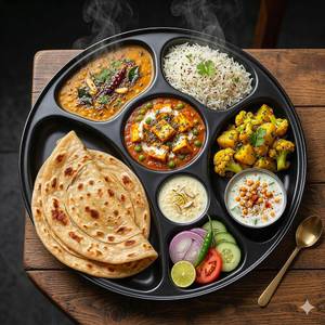 Veg Special Thali [Without Onion & Garlic]