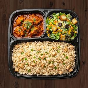 Blond Chicken Rice + Classic Chicken + Salad
