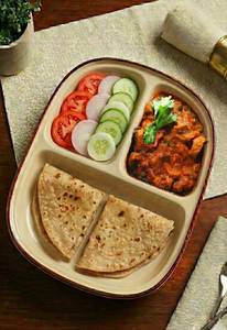 Gourmet Spiced Soya Fillets & Paratha Meal
