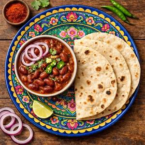 Rajma with Tandoori Butter Roti [2 Pieces]