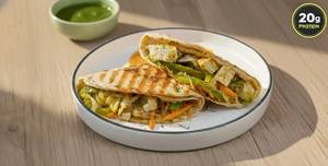 Wholesome Wheaty Delight: Veggie Paneer Roti Wrap (  2 Pieces )