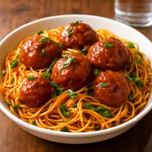 Veg Manchurian Noodles