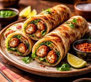 Chicken Seekh Kebab Rolls