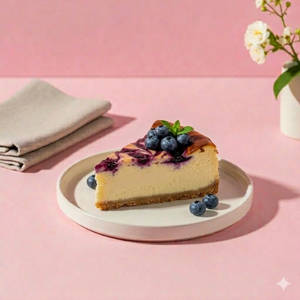 Blueberry Cheesecake Slice