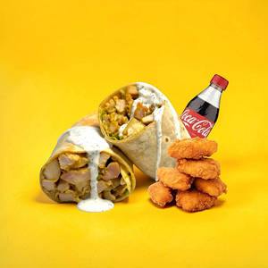 Chicken Shawarma+chicken Nuggets(small)+coke(250ml)