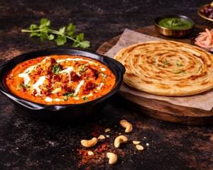 World's Butterist Butter Chicken With One Bread (Boneless, Serves 1)