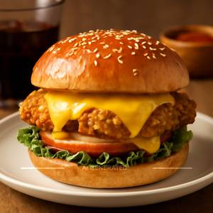 Chicken Juicy Lucy Burger