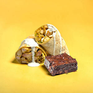Chicken Shawarma+chocolate Brownie
