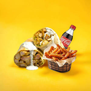 Chicken Shawarma+peri Peri Fries(small)+coke(250ml)