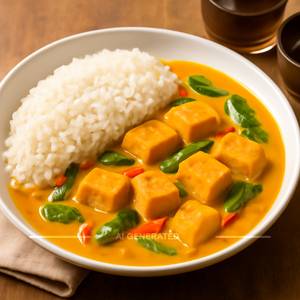 Thai Tofu Curry With Rice