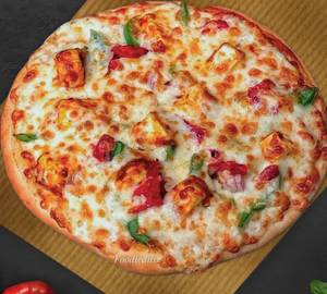 Cheesy paneer mushroom pizza [7 inches]